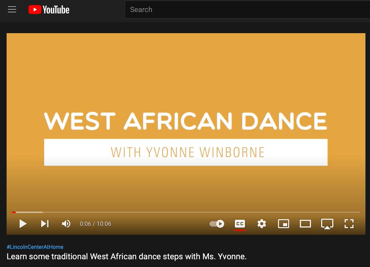 Take a look at this Youtube video to learn some new West African dances with Yvonne Winborne from the Lincoln Center. This is an awesome opportunity to show your children the differences in cultures through dance. Happy Black History Month! youtube.com/watch?v=strQ9o…