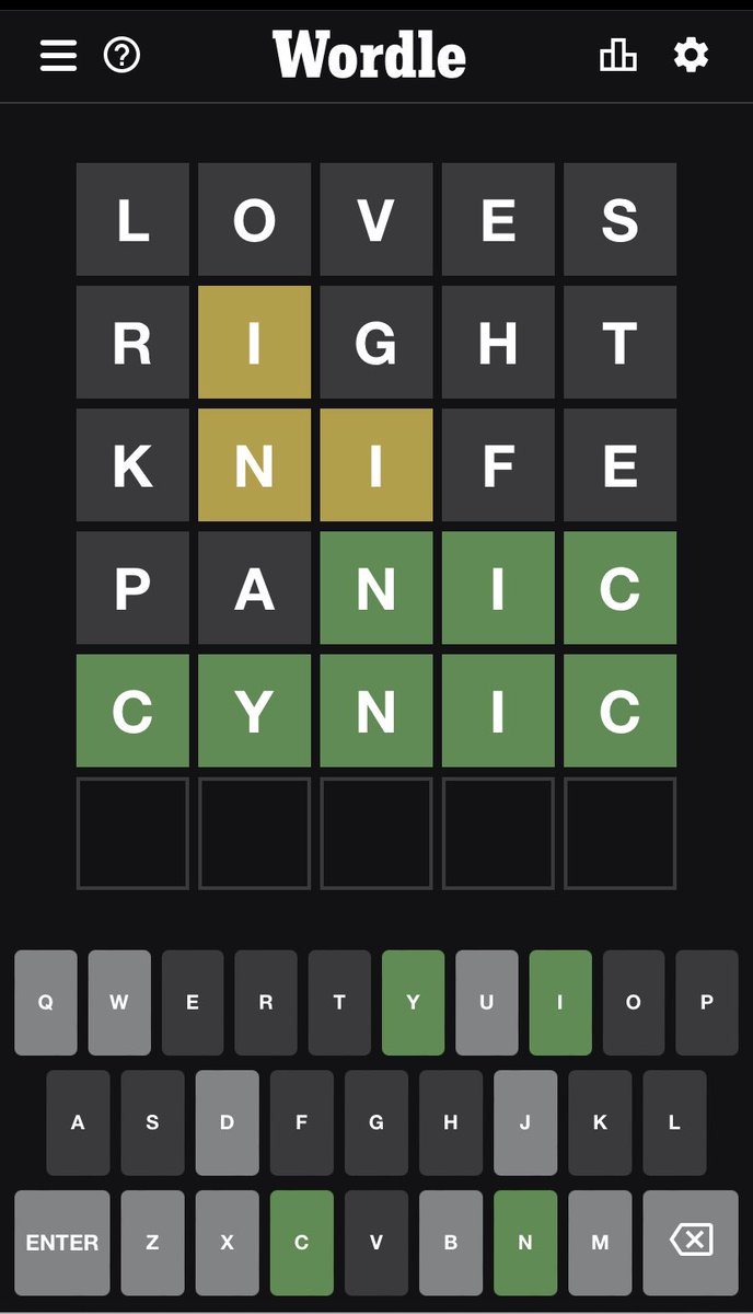 Hmmm starting with loves and ending with cynic 🙈 #justsayin