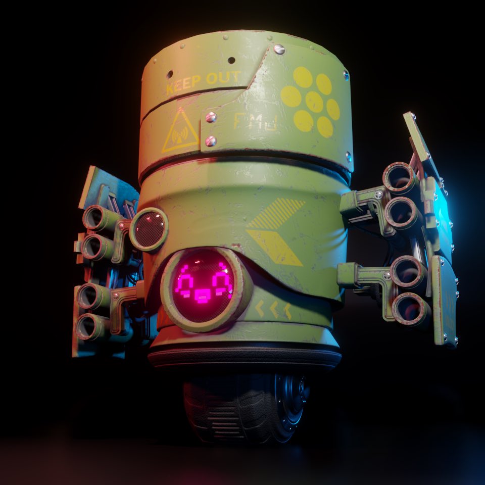 RustBots's tweet image. Sebastian is looking a little different with some of his upgrades..