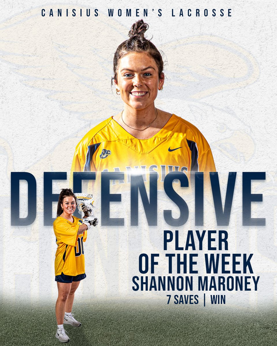 A pair of weekly awards! 

📰 - bit.ly/3uQ3340

#Griffs | #MAACLax
