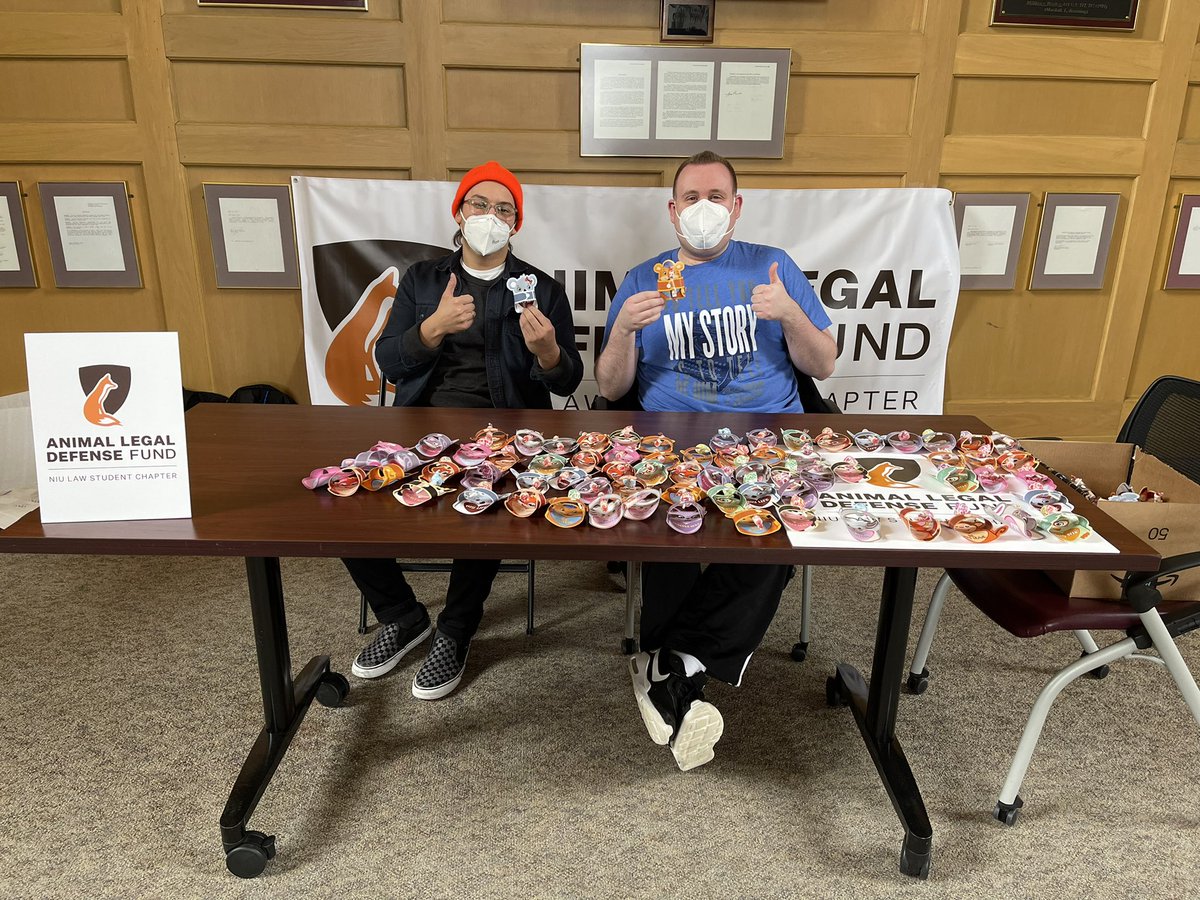 NIU_Law's tweet photo. #niulaw Student Animal Legal Defense Fund held a Valentine’s Day event to help bring awareness to their org. 3Ls Jeremy Jordan & Andrew Foy were among members handing out animal-themed valentines with candy in the Marshall Gallery.
#niulawhasitall #niulawis4you #niusaldf #saldf https://t.co/VyMyKuYIzy