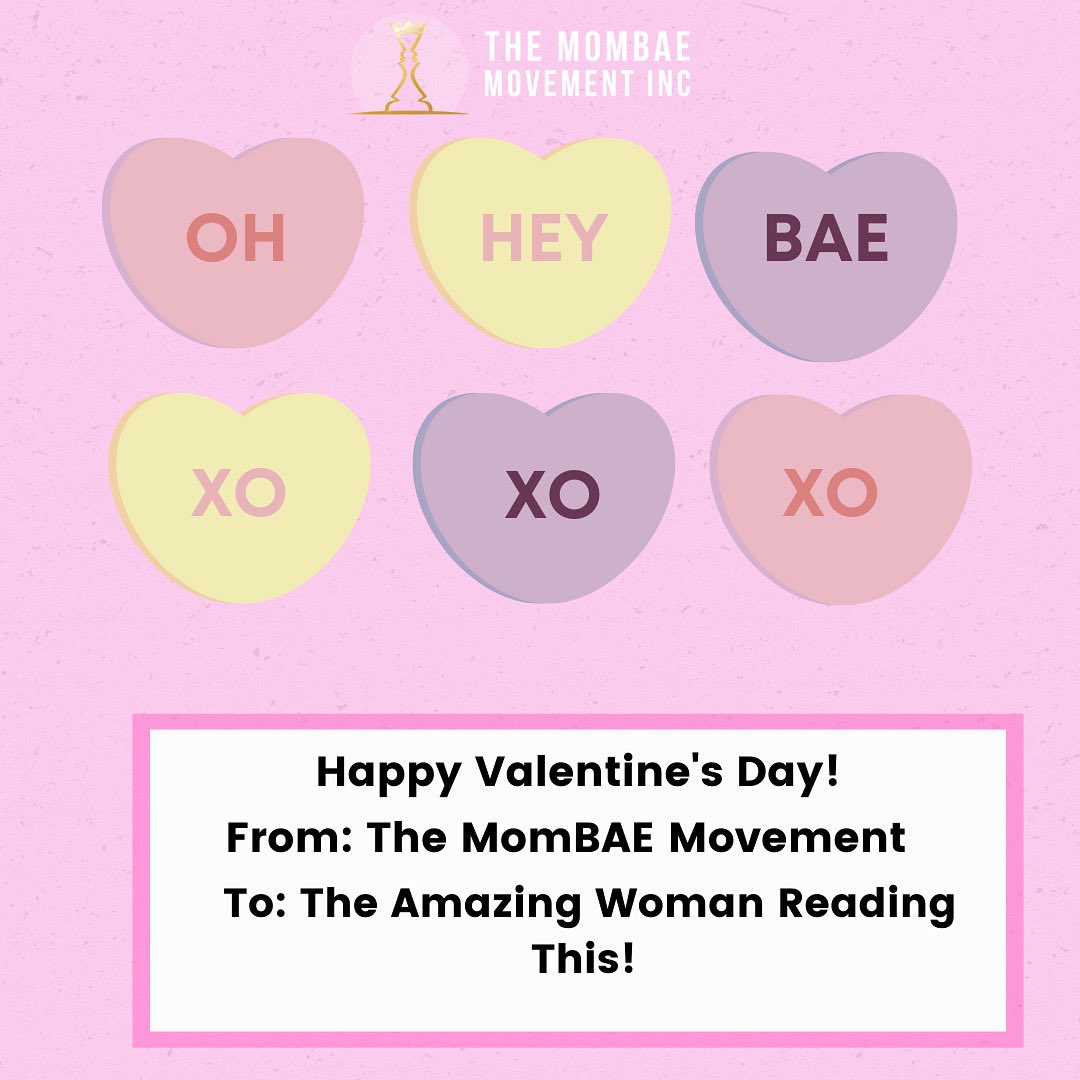 MomBaeMovement's tweet photo. Happy Valentine’s Day, BAE! https://t.co/d5vBm3ELSc