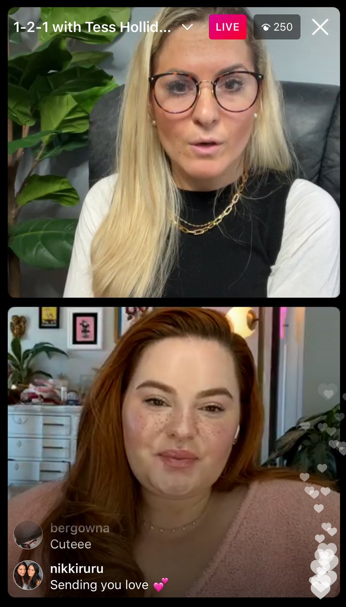 "You deserve access to care and you deserve treatment. If you believe that your relationship to food is not okay, I believe you." <a href="/DietitianAnna/">Anna Sweeney MS, RD, LDN, CEDS-S</a> during her 121 with <a href="/Tess_Holliday/">Tess H🍒lliday</a> right now on IG! Tune in!