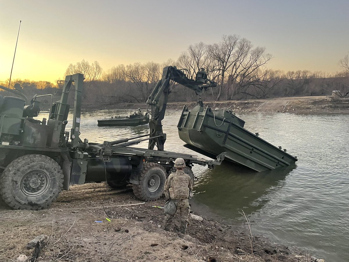 AnthonyBarbina's tweet image. 74th Multi Role Bridging Company "River Rats" got after it during Company EXEVALS. They're a go! Can't wait until they show the French and Polish Engineers what they can do at Defender Europe '22!

@36thENBDE @USAEnReg @iii_corps  @MSCoECG @USAGforthood  @sw_gilland #StayRugged