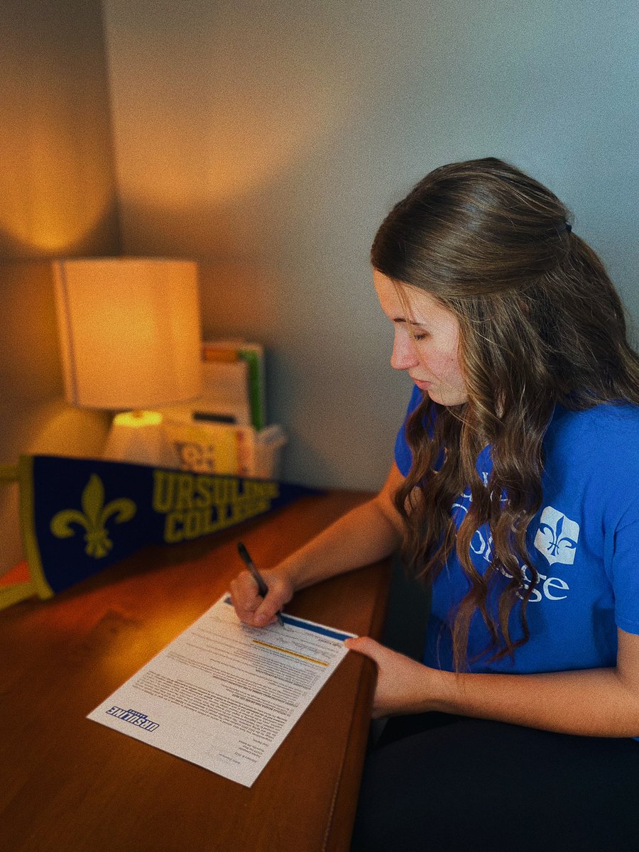 PaytonLewanski's tweet photo. Extremely excited to announce my commitment to continue my academic and athletic career at Ursuline College! I can’t wait to see what these next 4 years have in store for me! #goarrows #ursulinecollege https://t.co/sNqXxMHbba