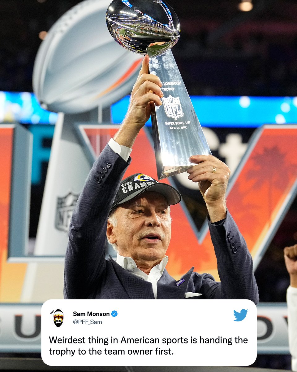 espn's tweet photo. This got us thinking ... 

What's the weirdest thing in American sports? 🤔

(h/t @PFF_Sam) https://t.co/aEMwCEEuMe