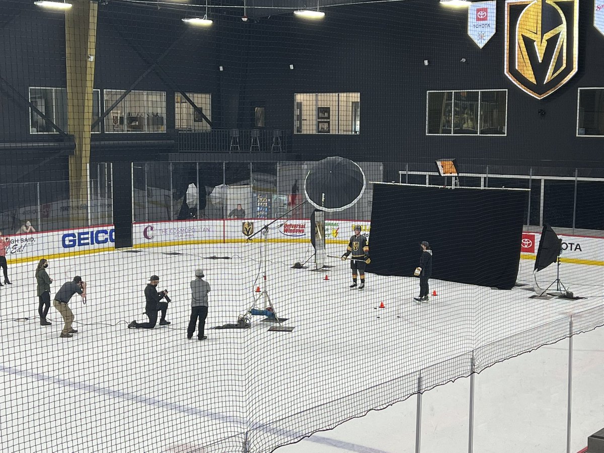 Necessary promo photoshoot for Jack Eichel before his Golden Knights debut on Wednesday.
