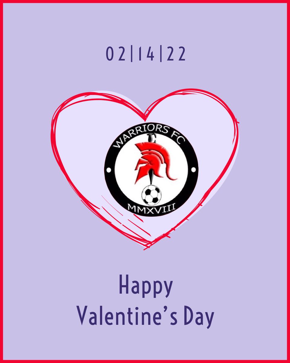 WarriorsFC9's tweet photo. Feliz Día de San Valentín ❤️💞⚽️
#somoswarriorsfcscv https://t.co/acPitD3wc2