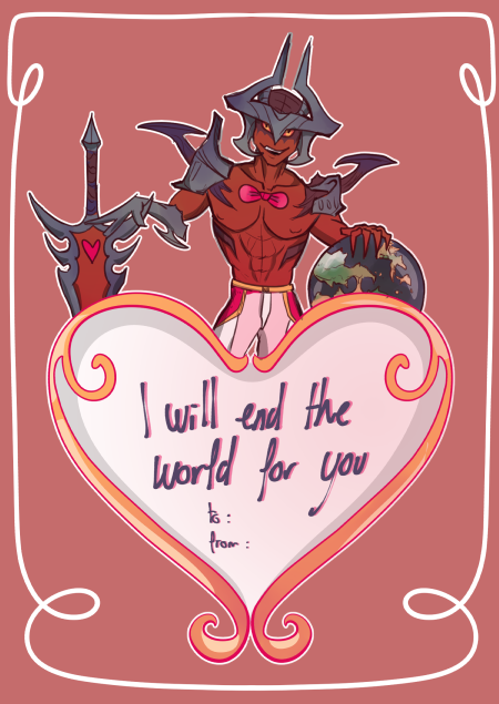 oddh_aart's tweet photo. Happy Valentine's day ! ❤️

Here a card in Aatrox version for your crush 😌

(he look terrifying kekw)

#HappyValentinesDay #Aatrox #ValentinesDay2022 #ArtofLegends #LeagueOfLegendsFanArt https://t.co/Ilw4WW1wCK