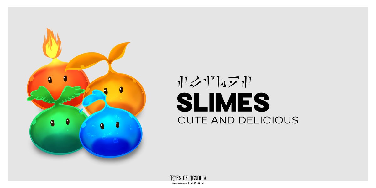 eyesofignolia's tweet photo. LORE DROP📜
Slimes
You really wanna know about slimes, you’ve never seen them before on your travels? Well, here comes one right now. Its wobbly, jiggly body is fully gelatinous. They're the key ingredient when making Slime Ale. https://t.co/qAVA6TRvxE