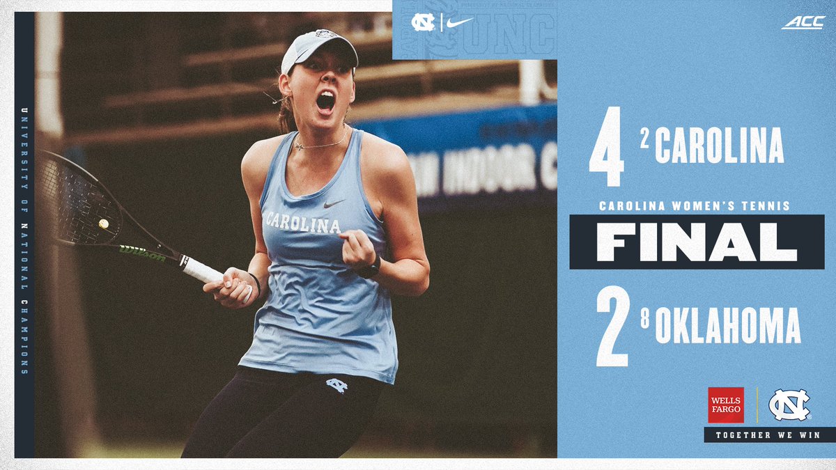 UNC_wtennis's tweet photo. 𝘼 𝘾𝙤𝙢𝙚𝙗𝙖𝙘𝙠 𝙁𝙤𝙧 𝙏𝙝𝙚 𝘼𝙜𝙚𝙨

Carolina captures its third straight #ITAIndoors National Championship 🏆🏆🏆

#GoHeels 🐏🎾 https://t.co/ssG2bySop4