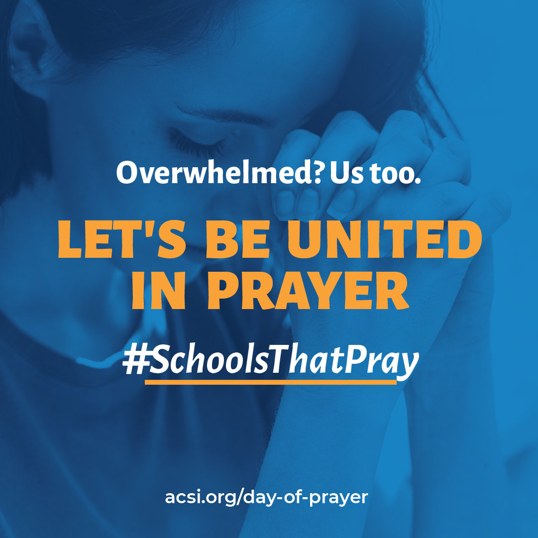 ACSIINTLSCHOOLS's tweet photo. Day of Prayer is tomorrow! Let's join together in prayer for our schools and educators all over the world. Download these graphics and share on your school account 🙏 #SchoolsThatPray https://t.co/TcURjBN3LB