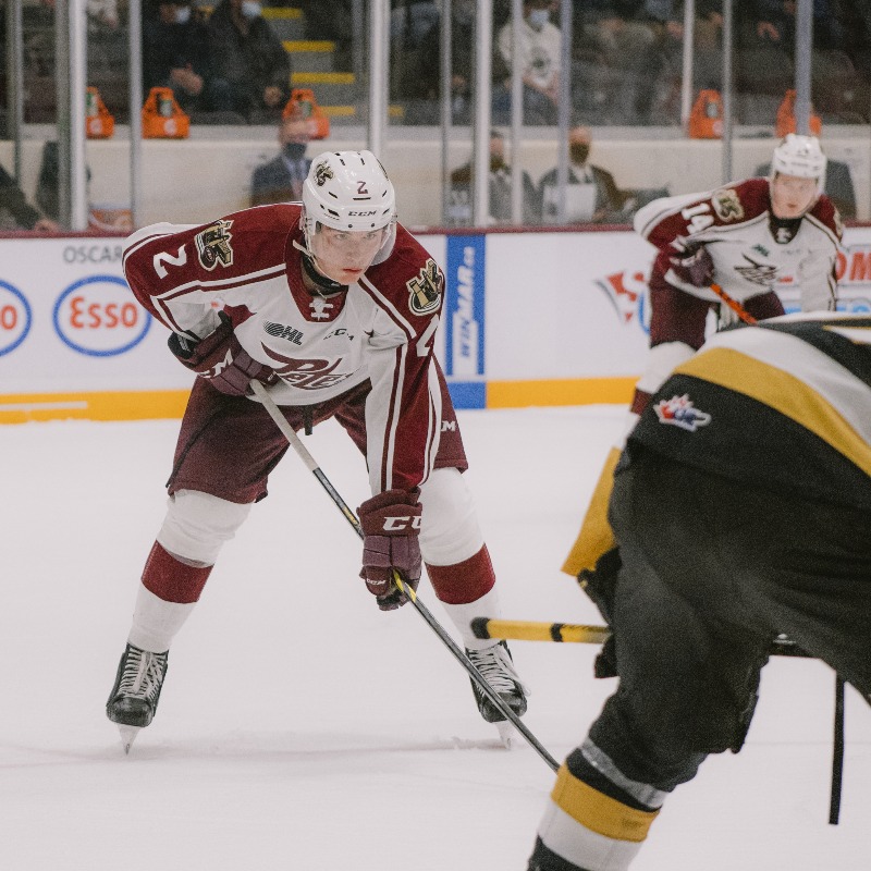 PetesOHLhockey's tweet photo. We sat down and chatted with @Samuel6Mayer to learn about his unique journey from being selected in the 2020 U-18 OHL Priority Selection to becoming one of the league's top defencemen.

Here's what the 2022 #NHLDraft prospect had to say: