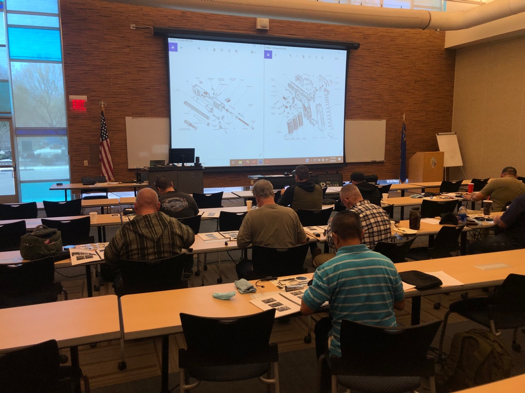 TeamOneNetwork's tweet photo. February 8th, Instructor Matt Mander conducted a Springfield Armory XD/XDm/Mod.2  armorers course hosted by Christian Sanchez and the Henderson Police Department https://t.co/LnPfGRxe52