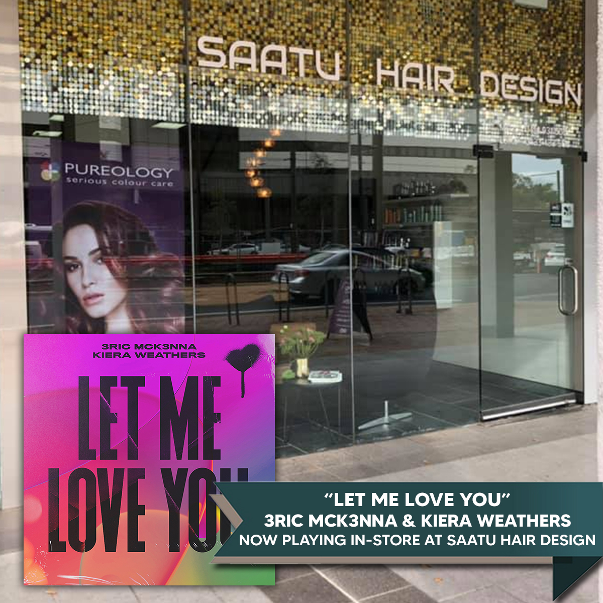 So, Let's Talk (@so_lets_talk) on Twitter photo Big thanks @saatu_hair_design, in Canberra. ACT, Australia for adding "Let Me Love You" by @3ricMck3nna & <a href="/kieraweathers1/">• K I E R A •</a>, to their in-store salon playlist! Big thanks @saatu_hair_design, in Canberra. ACT, Australia for adding "Let Me Love You" by @3ricMck3nna & <a href="/kieraweathers1/">• K I E R A •</a>, to their in-store salon playlist!