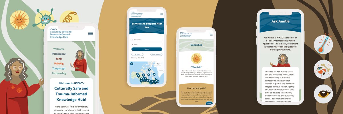designdeplume's tweet image. To help @NWAC_CA provide information &amp;amp; resources relating to sexual &amp;amp; reproductive health, we designed a website to help guide users through the information hub in a safe &amp;amp;approachable manner. Knowledge is power, and knowledge should be as accessible as possible. #ddpportfolio