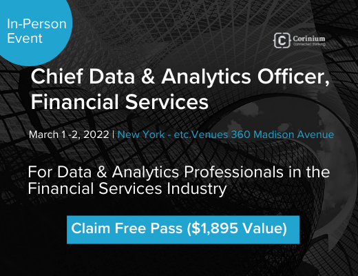 Chief Data and Analytics Conference - GCD will host a session on data quality.

This in-person conference will be hosted by Corinium in New York, on 1- 2 March 2022. 

GCD members - exclusive offer: cdaofs.coriniumintelligence.com/vip-registrati…