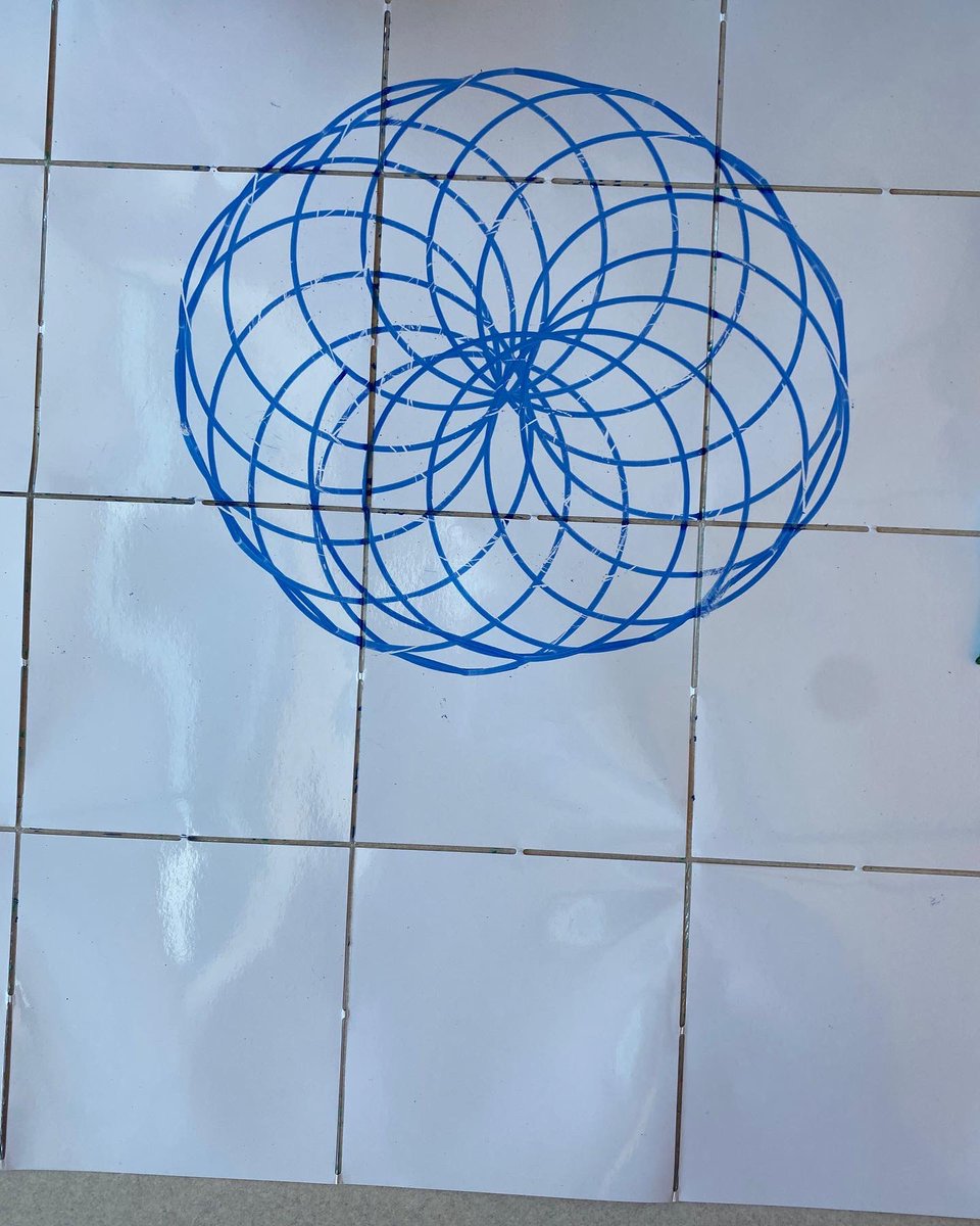 MsManheimerLMS's tweet photo. A few designs from our “code a shape wheel” lesson using the root robots. Students practiced coding with the simulator first and then saw it in action using the root robots. Thank you Ms. Lord for coming in today to help us explore! So much fun! @julieannlord https://t.co/9JbTS81z9T