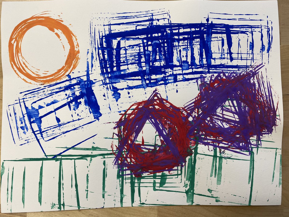 MistyKluesner's tweet image. Our first graders created some awesome artwork while exploring shapes in art with stamping - I love how different everyone’s creation is, even with the same tools!
@WolfpackCSI @campbellusd #CUSDRockstar #ArtsEdChat #Creativity