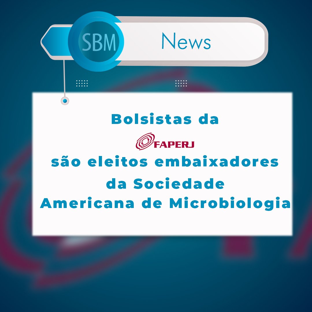 SociedadeSbm's tweet image. Bolsistas da FAPERJ são eleitos embaixadores da Sociedade Americana de Microbiologia

Texto completo no link: faperj.br/?id=4421.2.0
