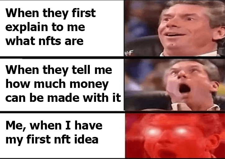 1st_nft_magic's tweet photo. Be honest, who felt the same? 🤣 

#nftcreator #nft #nftcommunity https://t.co/k262cNTeCm