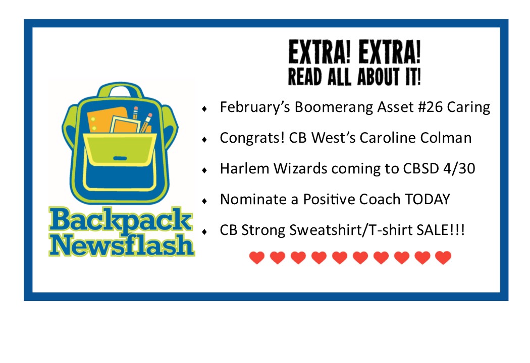 Be Mine Central Bucks ❤ Check out the latest edition of the Backpack Newsflash! 
When the name is CARES 💚 You DO! 
cb-cares.org/what-we-do/bac…
<a href="/CBSDSchools/">Central Bucks SD</a> <a href="/CBGrovelandEl/">Groveland Elementary</a> <a href="/CBLenapeMS/">Lenape Middle School</a> <a href="/CBSouthHS/">CB South</a> <a href="/CBWestHS/">CB West High School</a> <a href="/DoylestownHlth/">Penn Medicine Doylestown Health</a>