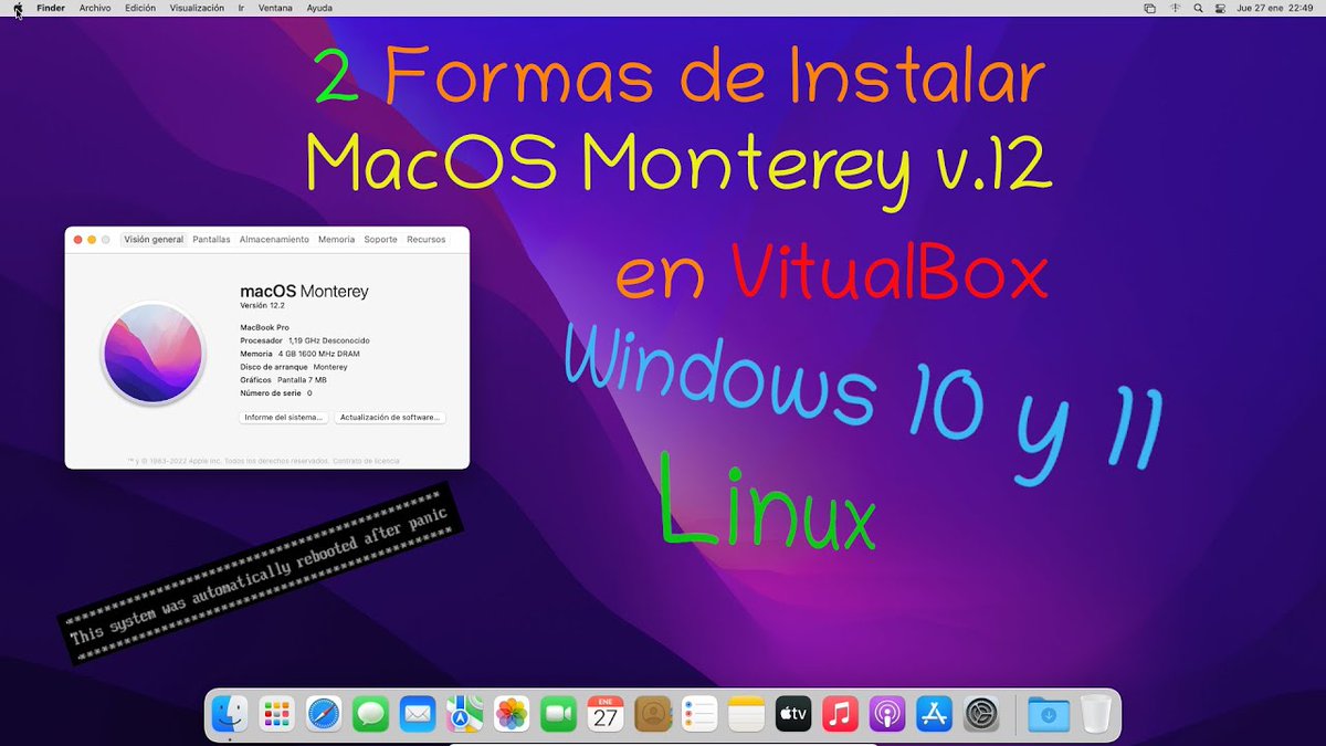 SyKeY_XAM's tweet photo. ¿Quieres instalar #macOS12 Monterey?
En este vídeo de mi canal de #YouTuber te explico 2 formas de como hacerlo en #Virtual Box tanto en #Windows11, #Windows10 como en #Linux, #Ubuntu ...

Canal: https://t.co/UPQ3TvQS23
Vídeo: https://t.co/Z1gYyDbLwr

Saludos y suerte SyKeY-XAM https://t.co/1lJiRDf2B2