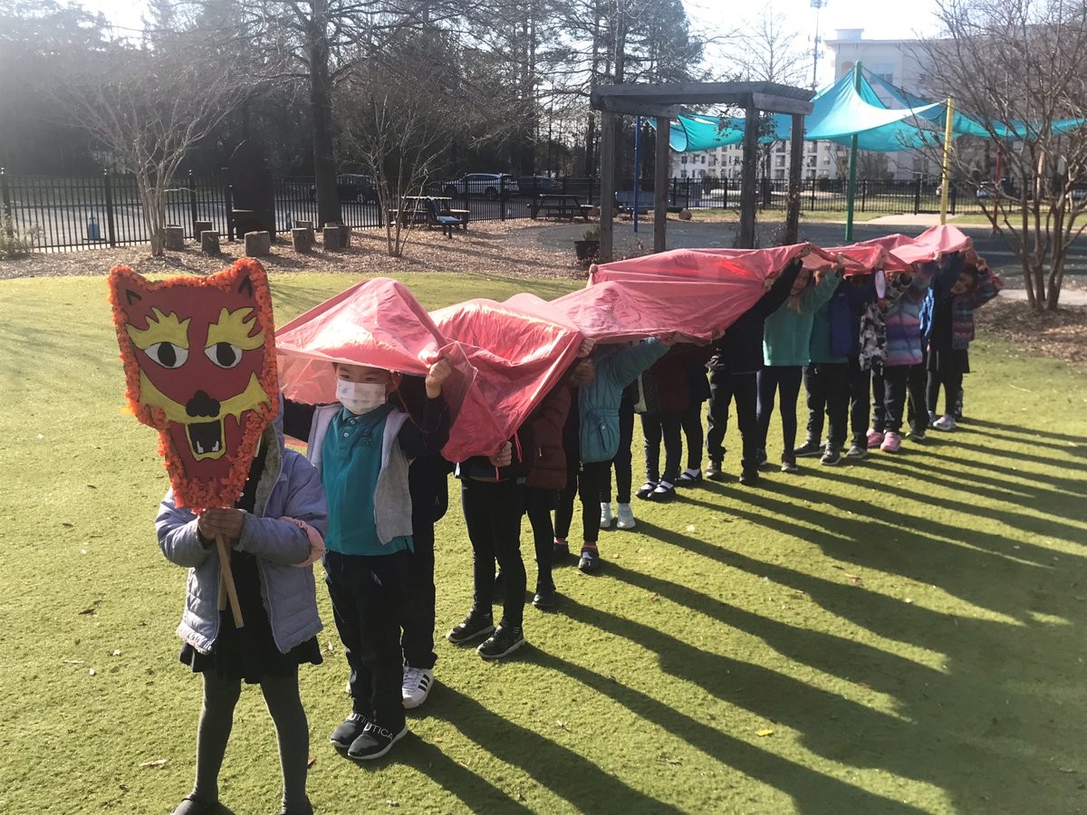 BISCharlotte's tweet image. Following the start of the Lunar New Year, F2 have really enjoyed learning about Chinese Dragon and Lion dancing.
They worked together to decorate Chinese Dragon and Lion heads, and then had a go themselves!
