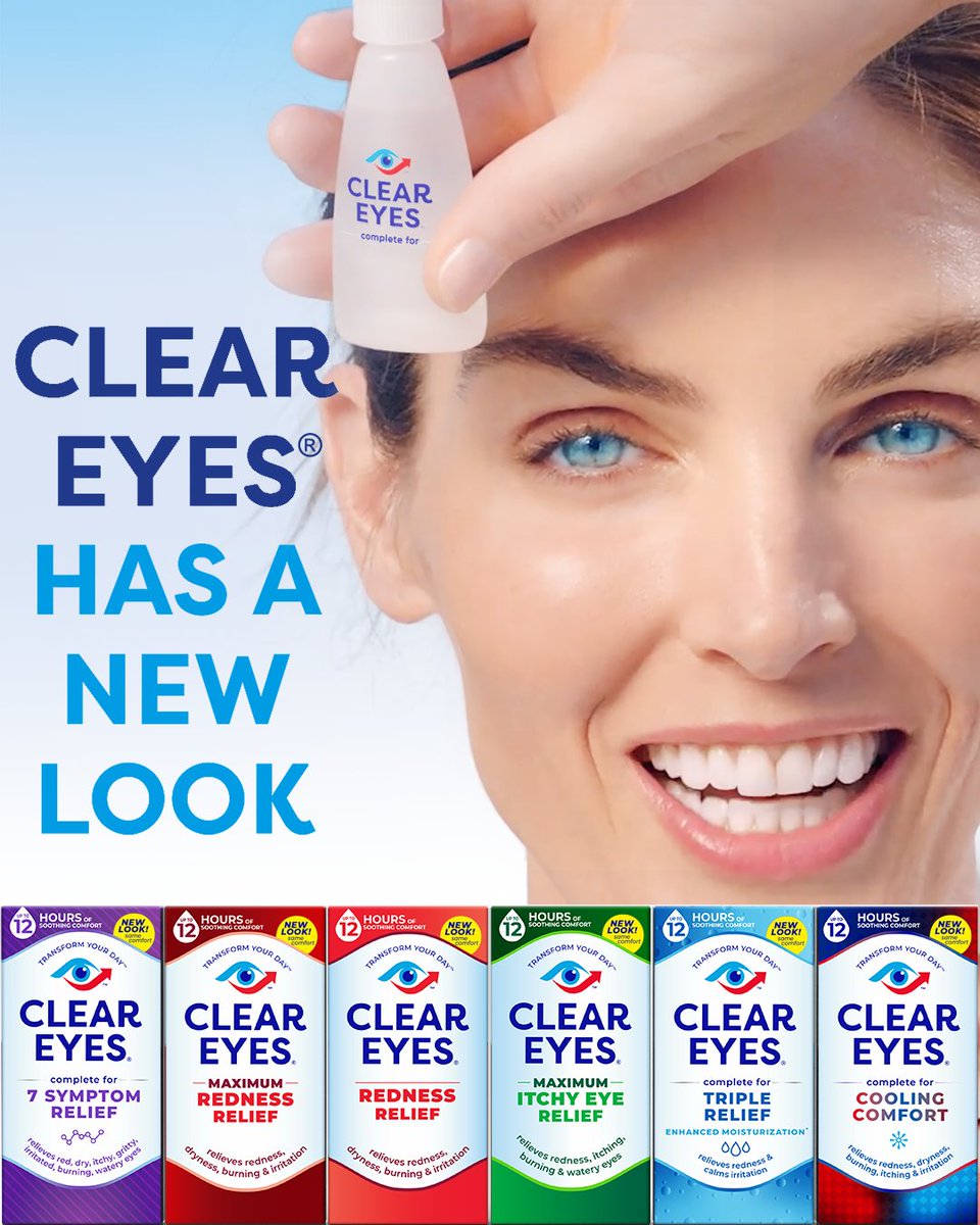 The Clear Eyes® you love has a brand-new look! Coming soon to a shelf near you! #YourEyesDeserveTheBest