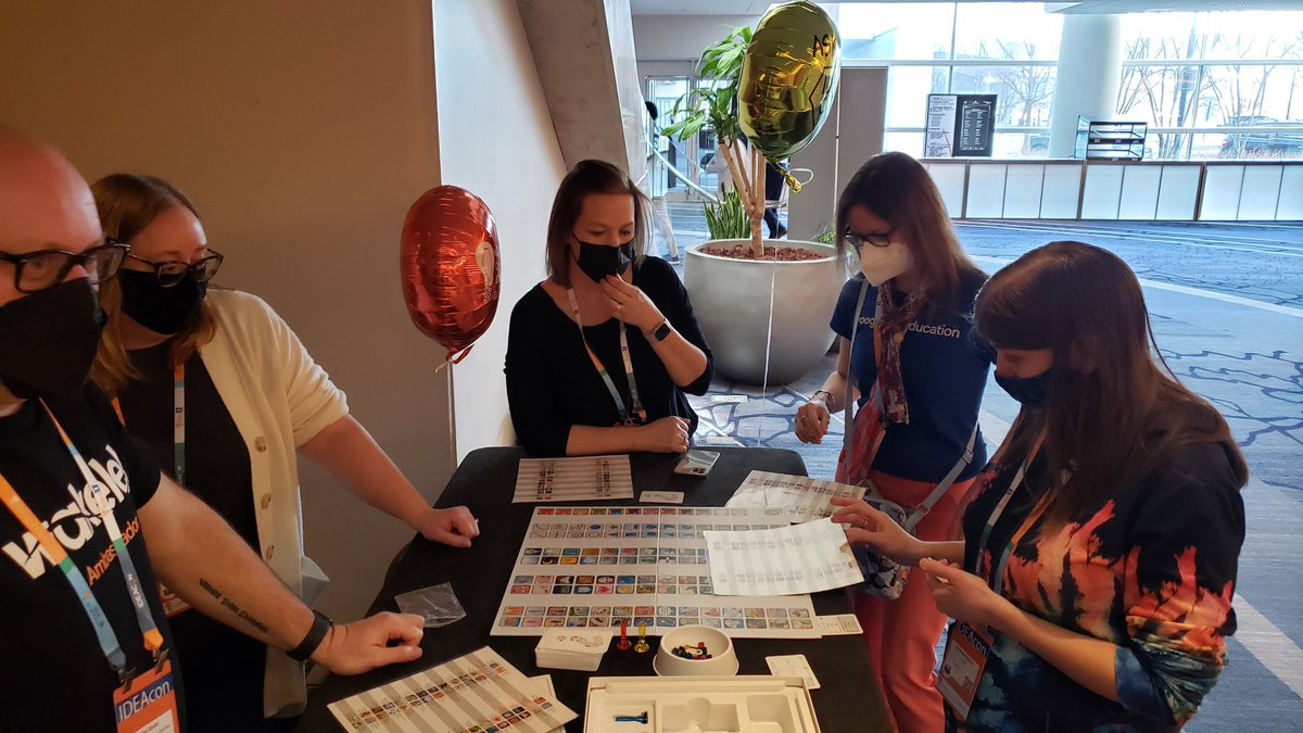 a_lowry's tweet photo. Having fun playing Concept (Stefanie's rules) at IDEAcon. Thank you @MrsCford_tweets! #IDEAcon https://t.co/pgifw9Y2C3