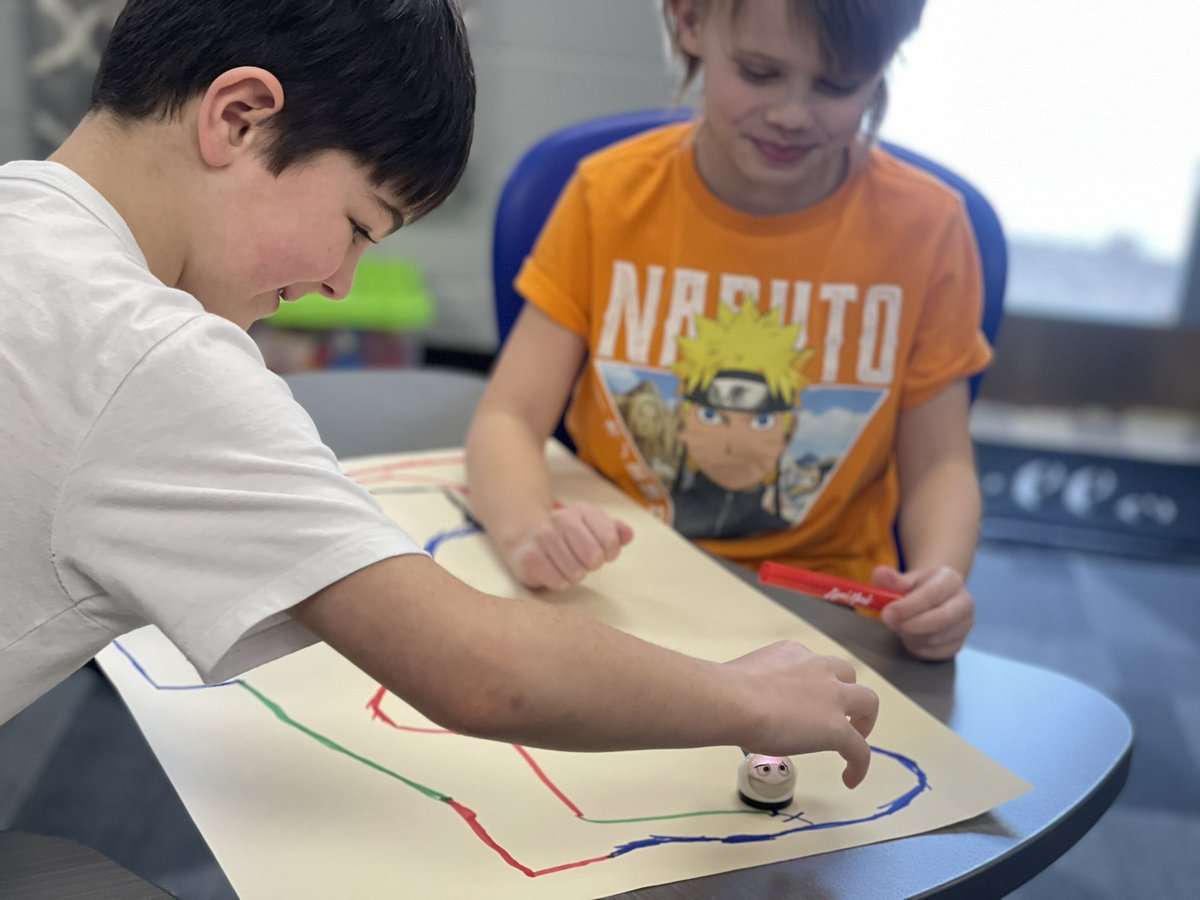 1st grade had a blast learning about <a href="/Ozobot/">Ozobot</a>!! #csforall #Robotics #STEM #STEMinPa #CSinPa <a href="/aasd_panthers/">Austin Area School</a>