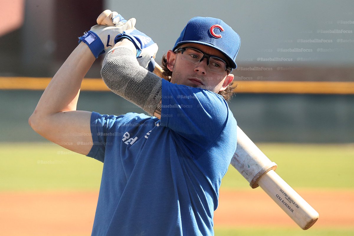baseballinfocus's tweet photo. #cubs @ColeRoederer taking BP. #SpringTraining22 #ST22 https://t.co/f423VgD9Oq