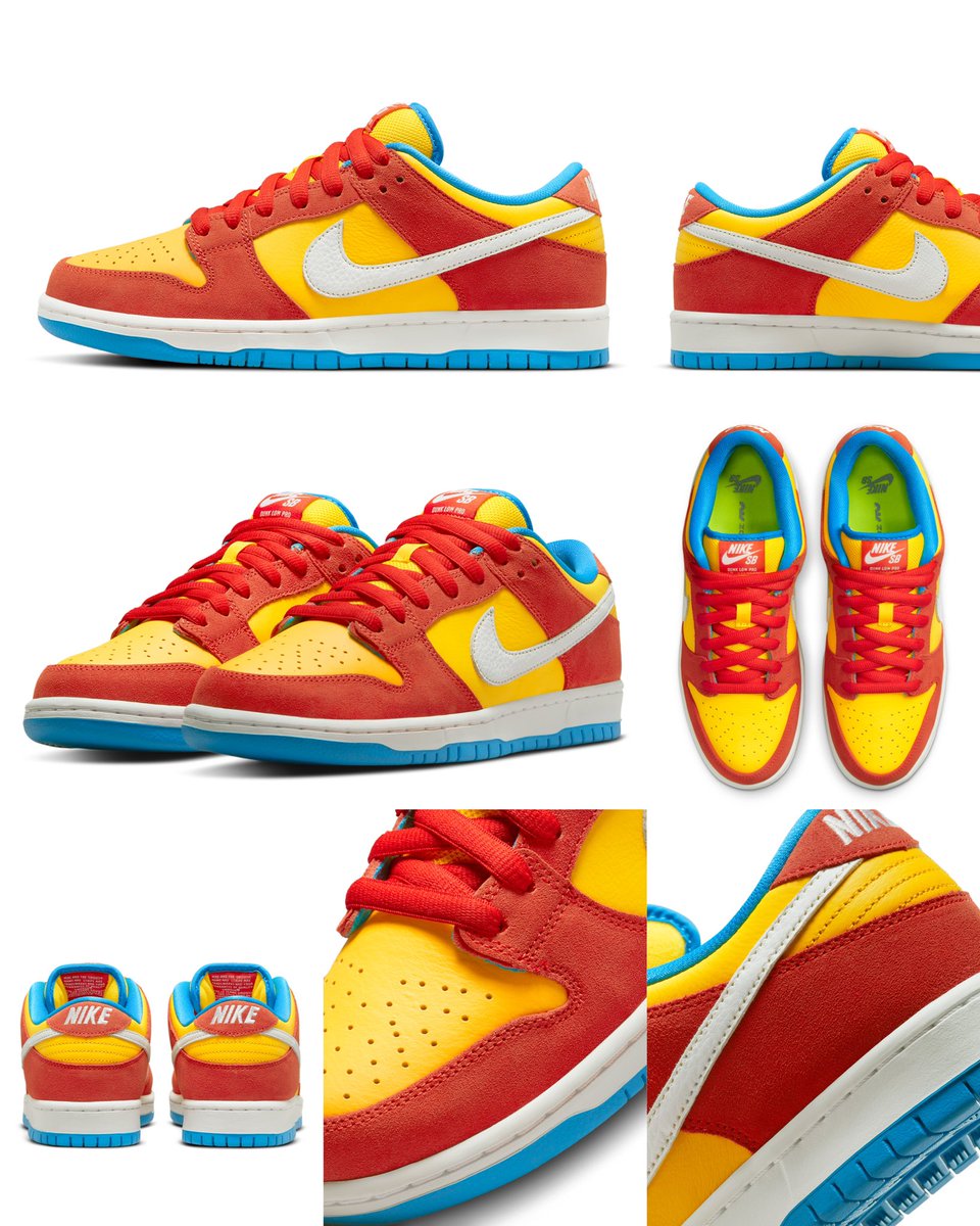 zSneakerHeadz's tweet photo. 2022 #BartSimpson Nike SB Dunk Low official images! https://t.co/QphRCEsh39