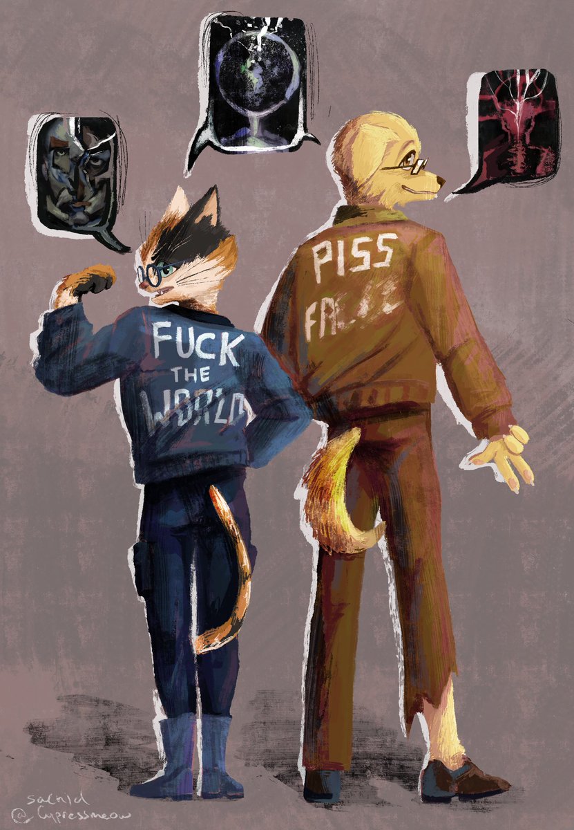 Birbday present inspired by disco elysium 
💚🎉🎁