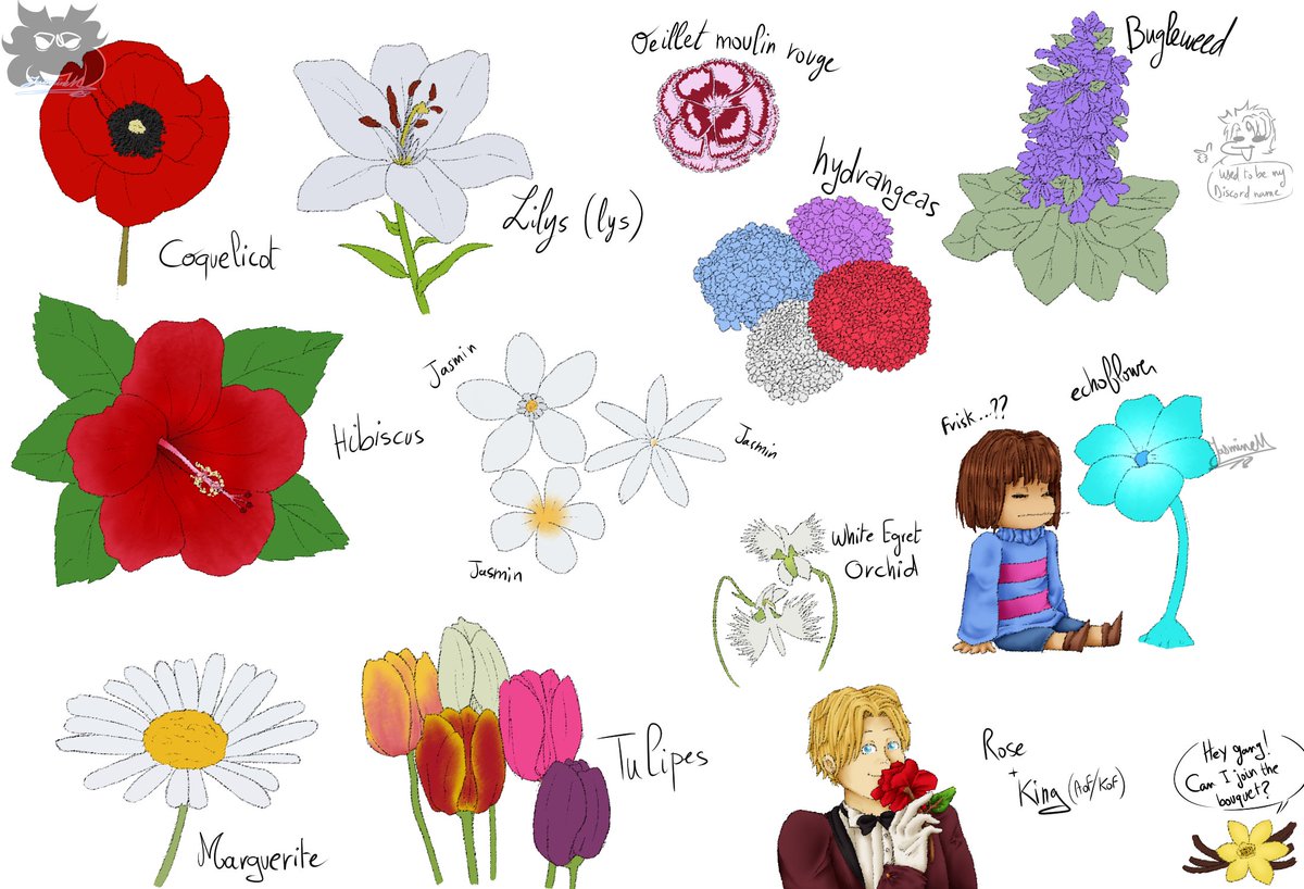 JasmineM1_8's tweet photo. This took more than 2 days
getting beaten up by "busy days"
anyway, this is a tuto/challenge thingy I saw in DeviantArt
it's supposed to be one rose but .. yeah whoops
so We have
#King -> #kof / #aof
#Frisk | #echoflower -> #undertale
as Guest stars
#digitalarts #art https://t.co/zteJYVUFCr