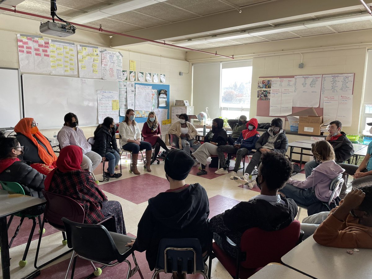 Many thanks <a href="/TaylorSmallVT/">Rep. Taylor Small</a> for joining our Culture &amp; Community class this afternoon! Such an insightful conversation about identity, power, and democracy. Excited to see how it inspires students in their efforts to make Winooski a more inclusive and just place. <a href="/WinooskiLearns/">WinooskiLearns</a>