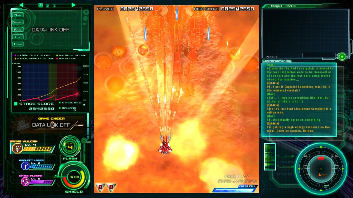 Airgamingpocket's tweet photo. #NintendoSwitch #RaidenV ça commençais tranquillement. et paf explosion de tir aleatoire! https://t.co/jqsRmuC7UC
