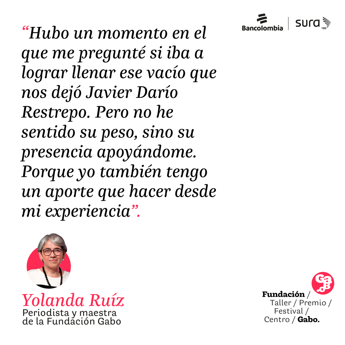 ¿Cómo ha manejado @yolandaruizce la presión que significar el continuar el legado del maestro @jadarestrepo en nuestro #ConsultorioÉtico? Así lo respondió en el más reciente episodio de nuestro pódcast. 🎧 Escúchalo 👉 bit.ly/ConsultorioEp21