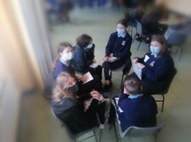 Stjosephscommc1's tweet photo. First years @Stjosephscommc1 had a great day of wellbeing workshops led by Fr. Joe McGrath and @MaynoothUni students today. Looking forward to day 2 tomorrow with our second year students #throwfire.ie https://t.co/KEOqbzWGR7