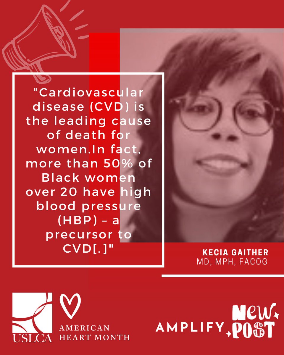 USLCA's tweet photo. February is American Heart Month. In today's post, @KeciaGaitherMD writes about 4 Ways Expecting & New Parents Can Focus on Improving Heart Health
Read more here: https://t.co/6WMUcaf74x
#IBCLC #ReleaseThePressure #BlackHistoryMonth #HeartMonth #BlackWomenHealth #HeartDisease https://t.co/0Dr6KRAJC0
