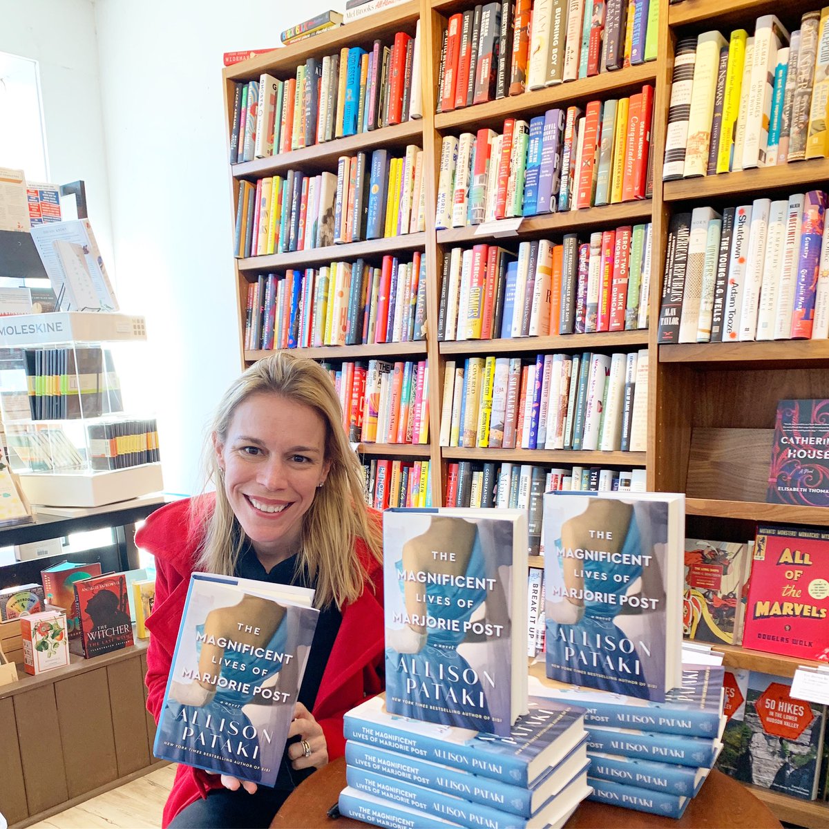 AllisonPataki's tweet photo. First signing makes it feel official. Signed books available from @splitrockbks ! And I’ll be partnering with Split Rock and @desmondfish tomorrow, where I’ll be In Conversation with the amazing @bakerkline to discuss MARJORIE on launch day! Join us 7pm ET for this virtual event! https://t.co/JkJnchqaLW