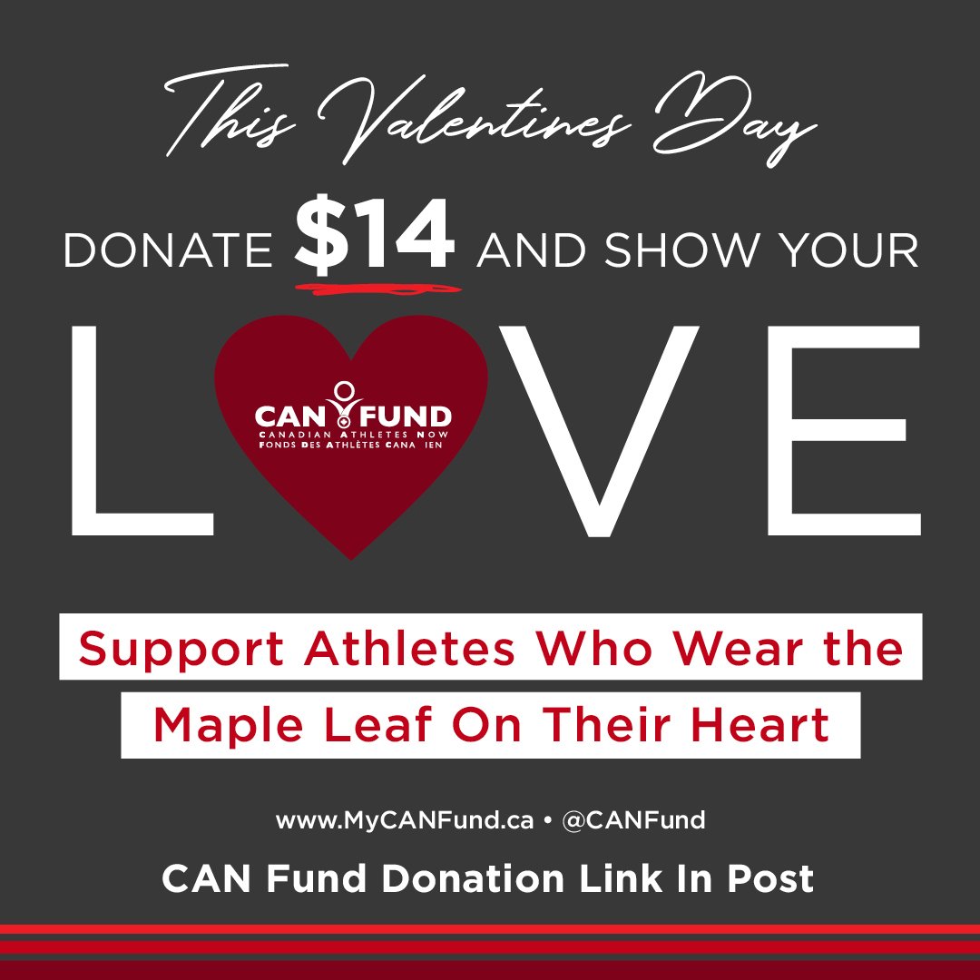Hey <a href="/VancityReynolds/">Ryan Reynolds</a> show the love to Canadian athletes with <a href="/CANFUND/">CAN Fund</a> for Valentine's Day!! ❤

CAN Fund Donation Link: secure.e2rm.com/registrant/mob…