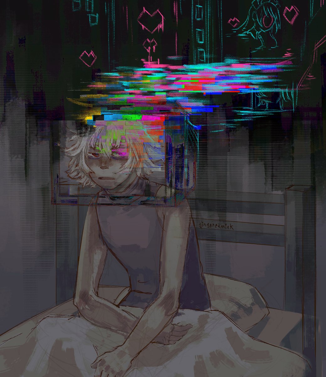 ratrogine's tweet photo. .flow week day 5// fever dream + neon world + tv effect
am late so its a lil rushed heh
#dotflowweek22 #dotflow https://t.co/U5ie8iFhix