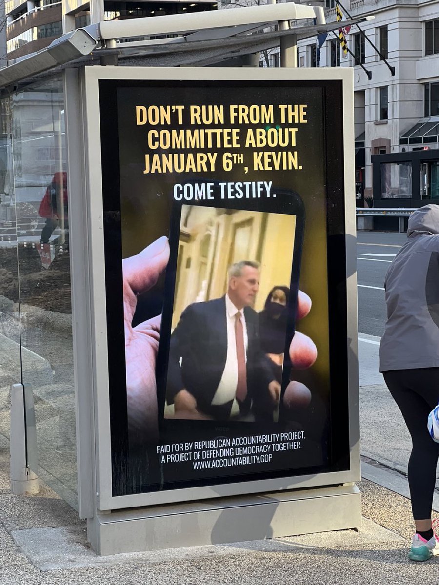 BillKristol's tweet photo. On 50 billboards in prominent locations around Washington, D.C., @AccountableGOP tells @GOPLeader:

You can run, but you can’t hide. https://t.co/fvd407ohP6