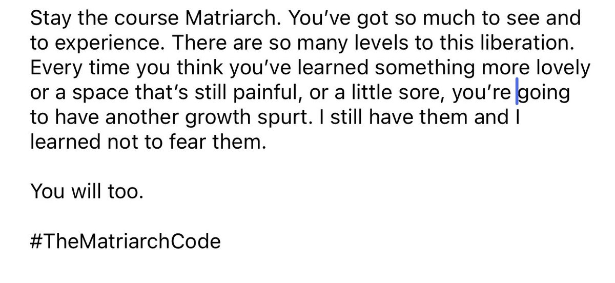 LSplaneWilburn's tweet photo. Progress isn’t always easily measurable.
Sometimes it’s in the times you chose reflection and silence. Don’t miss those times. Don’t cheat yourself on any of your milestones. They all count towards moving your progress in the direction you want to go.
#TheMatriarchCode https://t.co/utWNy2wKcG