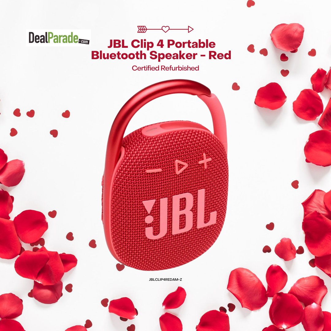 DealParade's tweet image. Bring the party nearly anywhere you go w/ the JBL Clip 4 Portable Bluetooth #Speaker. It's waterproof &amp;amp; dustproof, safe at the beach or poolside, even if it rains or gets splashed. dealparade.com/electronics/au…