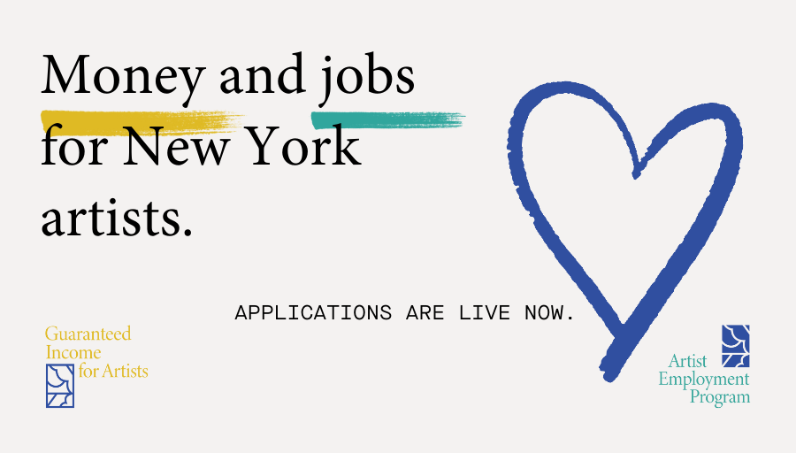 Today, <a href="/ArtsCRNY/">Creatives Rebuild New York</a> has launched applications for the Guaranteed Income for Artists and Artist Employment programs, which will provide no-strings cash and job opportunities to artists across New York State. #ArtsAreWorkers
Learn more: creativesrebuildny.org/apply