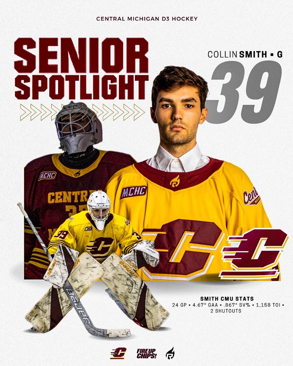CMUHOCKEYDIII's tweet photo. SENIOR SPOTLIGHT #9 🔦
Thank you Swoalie for an amazing 5 years at CMU! Good luck in the criminal justice field, we are wishing you nothing but the best!
#ForeverFireUp🔥⬆️ https://t.co/xAzImfFyQf