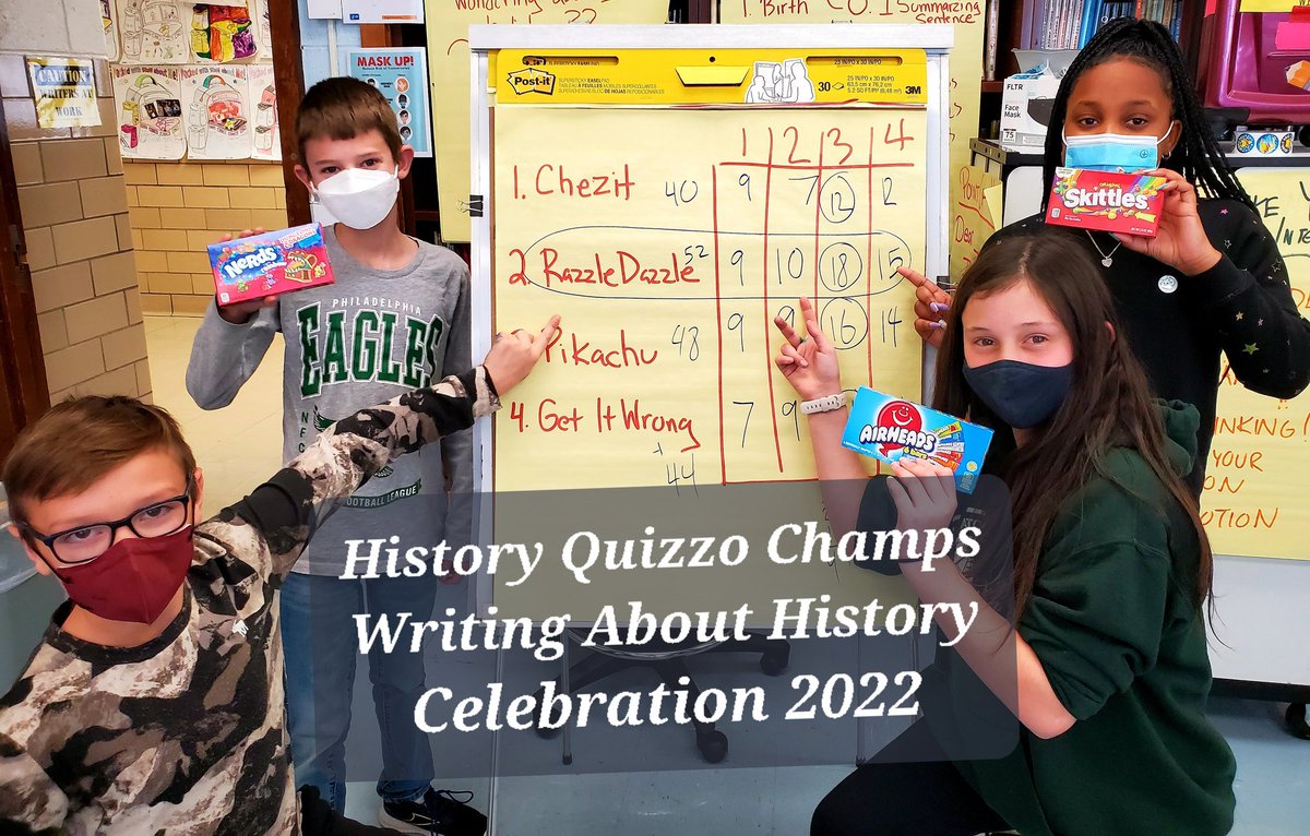 No better way to celebrate Valentine's Day than Writing About History Quizzo! #writingworkshop #infotexts #writetolearn #zanenorthstars #collsedu <a href="/MrsKGafas/">Kimberly Gafas</a>