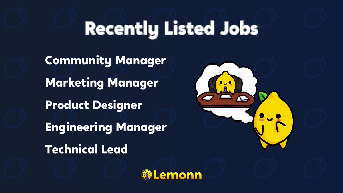 LemonnApp's tweet photo. Recently listed jobs at Lemonn πΌ
Read more and apply if you'd like to work with @phantom @StoryDAOxyz or @VoltProtocol
https://t.co/5gG61glQOd
#Lemonn #LemonnJobs #CryptoJobs #phantom #storydao #voltprotocol https://t.co/yqDaE9tdRi